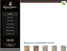 Tablet Screenshot of centurionstoneonline.com
